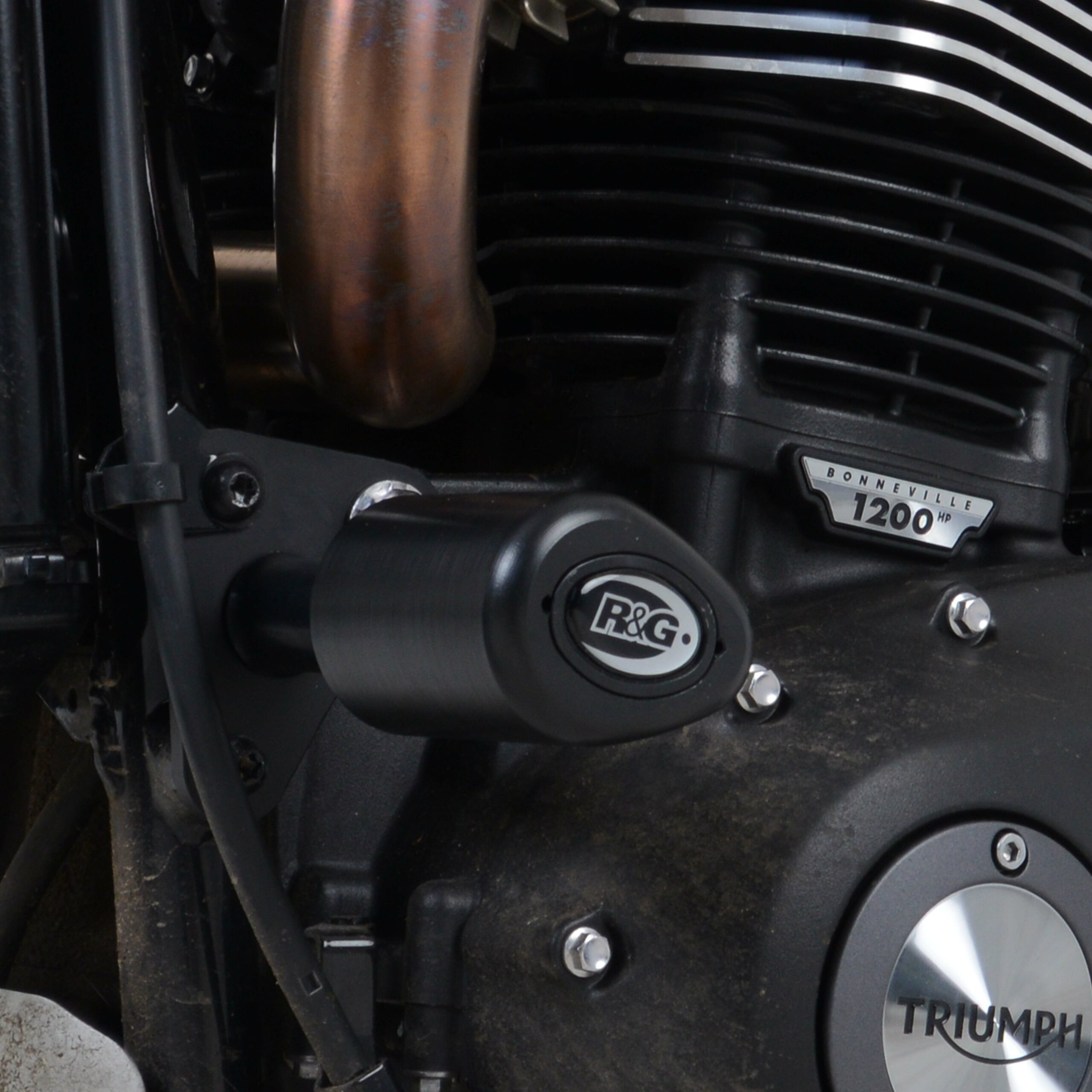 Triumph Scrambler 1200 XE 2019-2020 R&G Crash Protectors CP0478BL