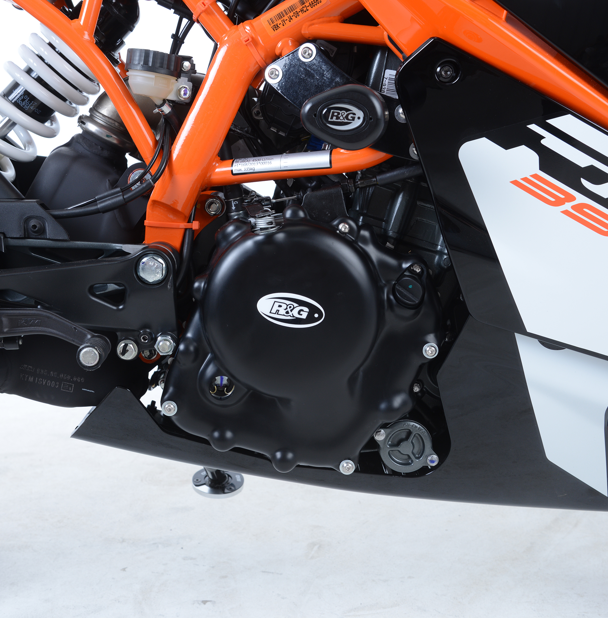 KTM 390 Duke 2013-2023 R&G Engine Case Cover ECC0244BK