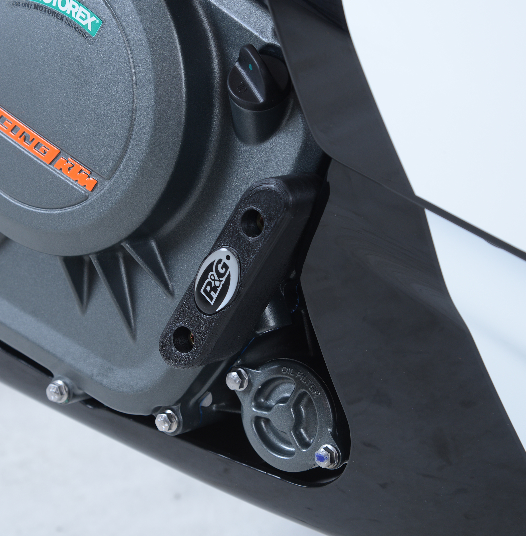 KTM RC 390 2017-2021 R&G Engine Case Slider ECS0123BK