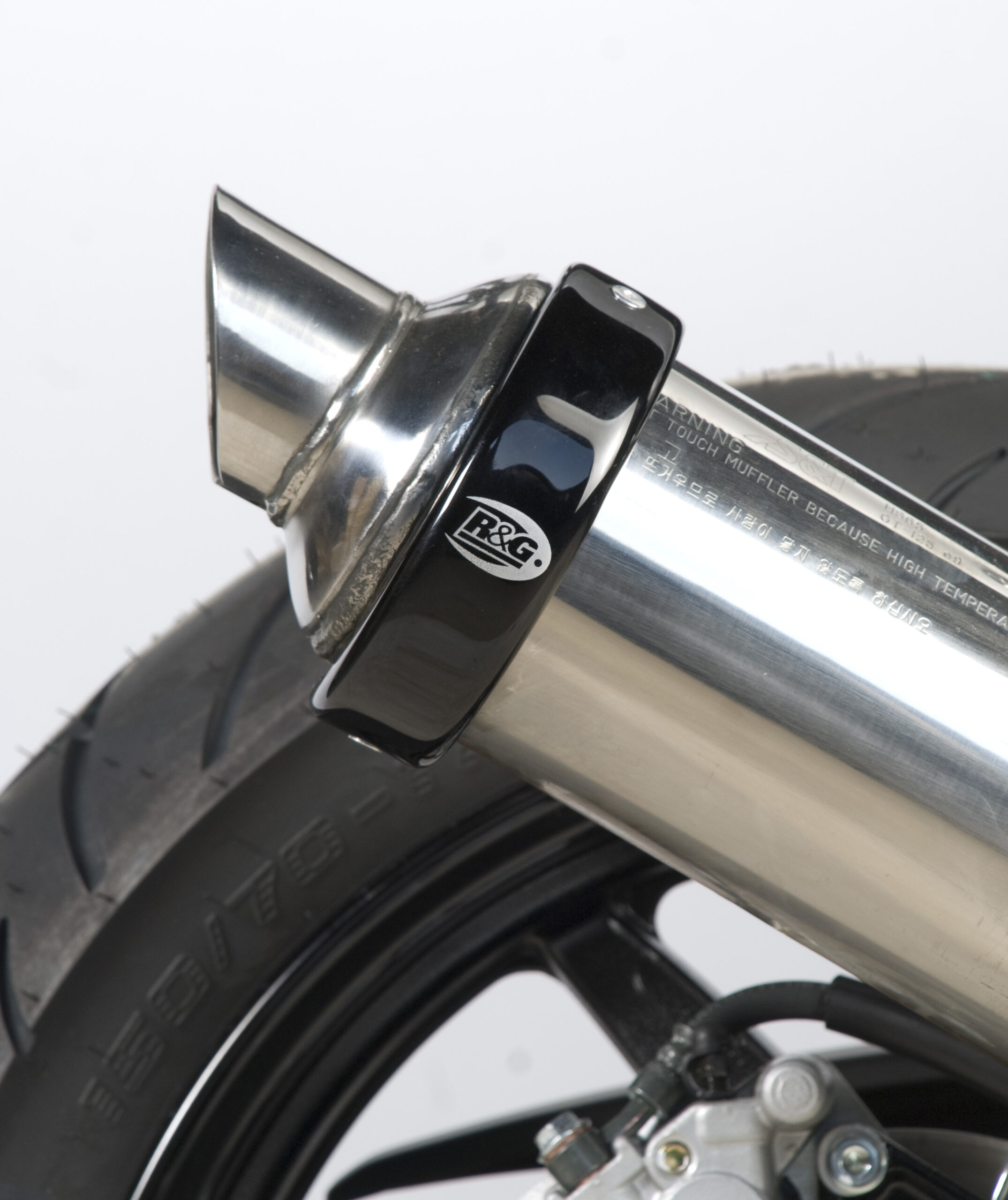 Suzuki SV650 FullFaired 2018 R&G Exhaust Protectors EP0006BK