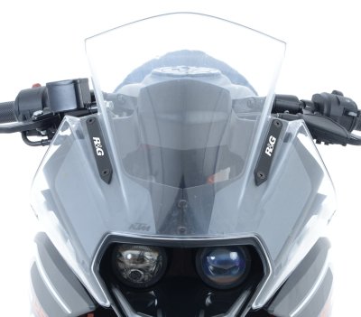 KTM RC 390 2014-2021 R&G Mirror Blanking Plates MBP0019BK