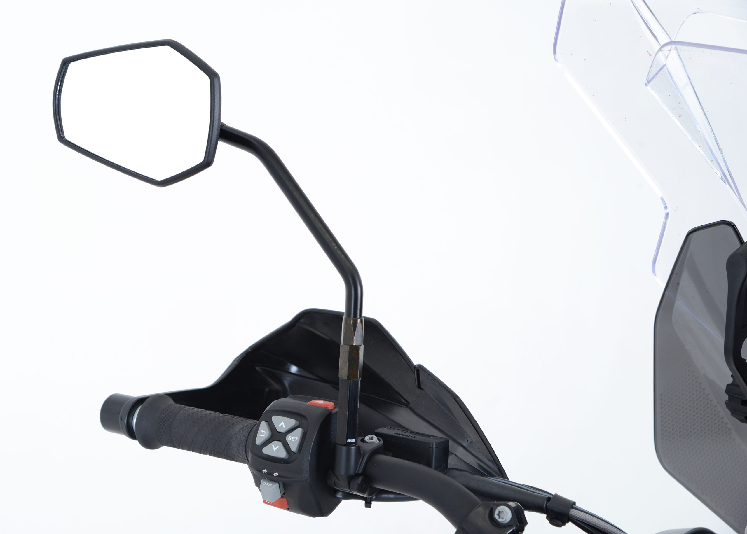 Triumph Tiger 800 XCA 2018 R&G Mirror Risers MR0005BK