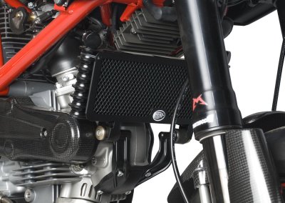 Ducati Hypermotard 1100 2016 R&G Oil Cooler Guard OCG0007BK