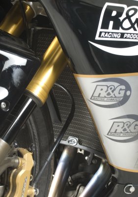 Kawasaki ZX6-R 2007-2012 R&G Radiator Guard (Aluminium) RAD0078BK