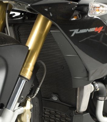 Aprilia Tuono V4 R (APRC) 2011-2014 R&G Radiator Guard (Aluminium) RAD0109BK
