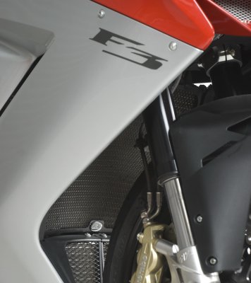 MV Agusta Superveloce 800 2020 R&G Radiator Guard (Aluminium) RAD0129BK
