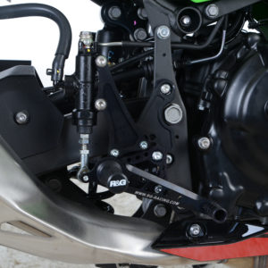 Kawasaki Ninja 400 2018-2023 R&G Adjustable Rearsets RSET39BK