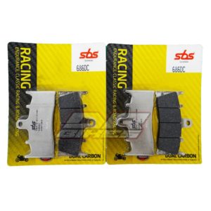 Suzuki GSX-R 1000 2001 2002 SBS Dual Carbon Front Brake Pads 686DC