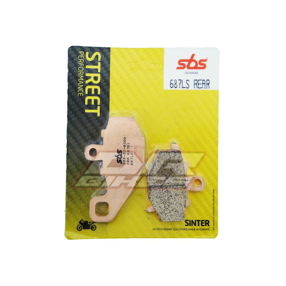 Kawasaki ER-6F 650 2006+ Street Sintered Rear Brake Pads 687LS