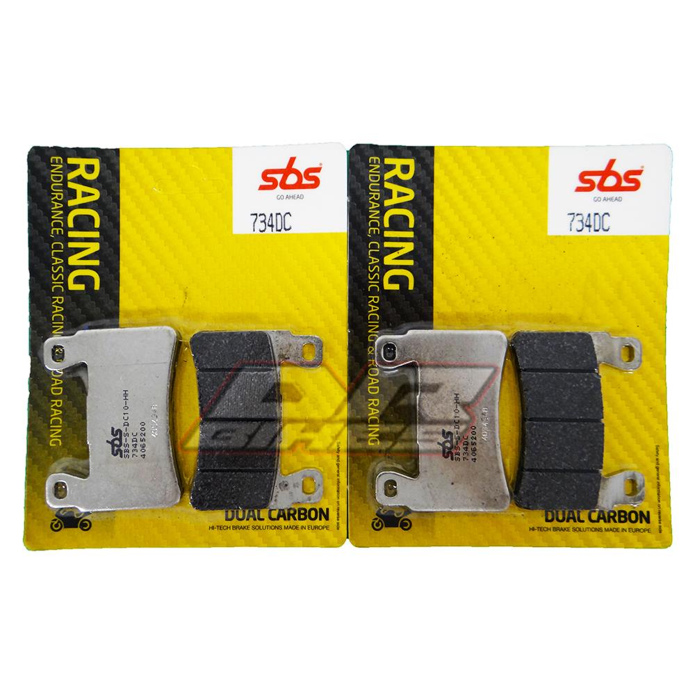 Honda Fireblade CBR929 929 2000 2001 SBS Dual Carbon Front Brake Pads 734DC