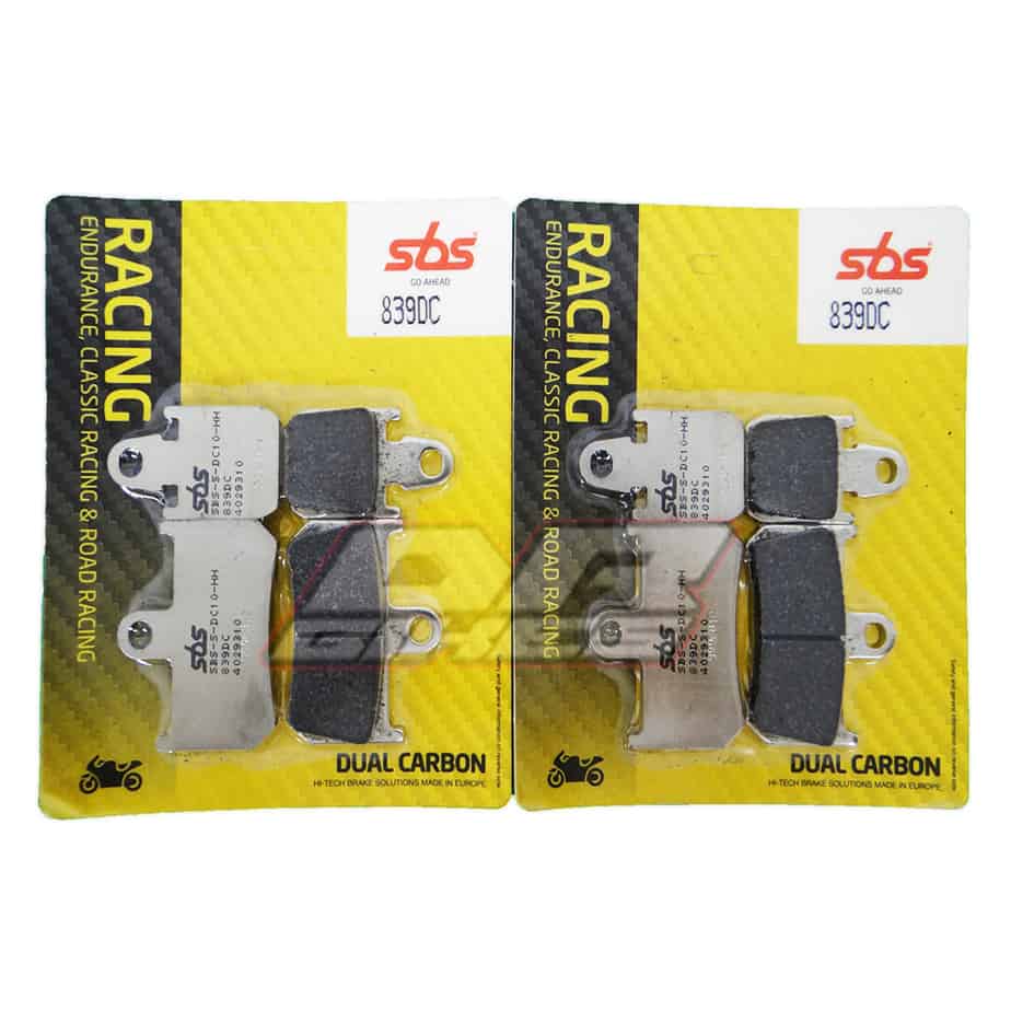 Yamaha YZF-R1 2004 - 2006 SBS Dual Carbon Front Brake Pads 839DC