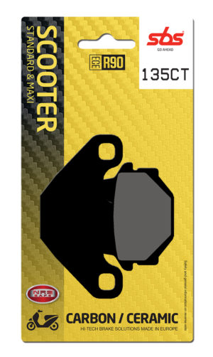 Peugeot Django Allure 150 2014-2015 SBS Carbon Rear Brake Pad 135CT