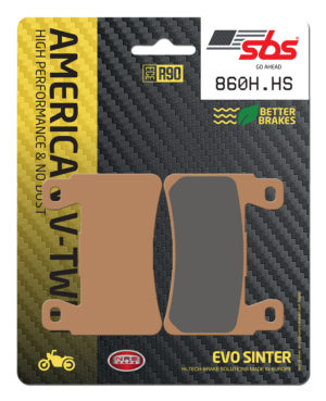 Harley Davidson Softail Slim S 1802 2016-2017 SBS Sintered Front Brake Pad 860H.HS