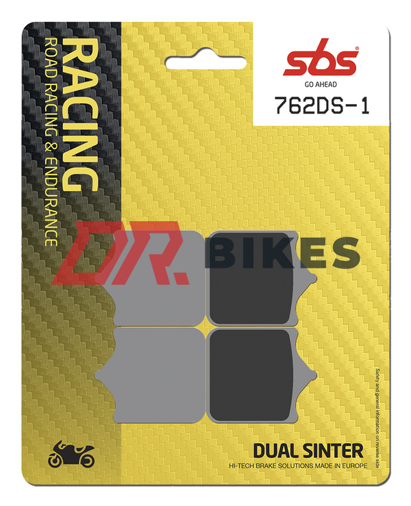 Aprilia RSV 1000 Mille 2002-2003 SBS Dual Sintered Front Brake Pads 762DS-1