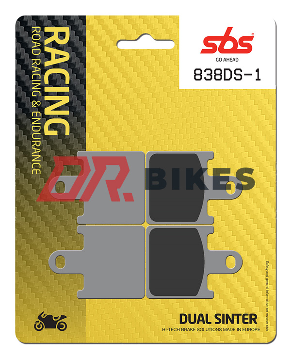 SBS Dual Sintered Front Brake Pads 838DS-1
