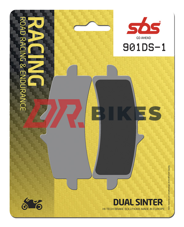 Triumph SPEED TRIPLE 1050 R ABS 94 2015 SBS DS Front Brake Pads 901DS-1