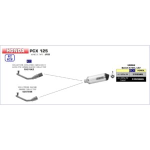 honda pcx125 2012 2013 2014 2015 2016 2017 arrow exhaust (copy)