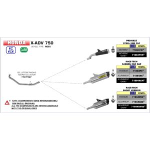 honda nc700s / nc700x / integra 2012 2013 2014 arrow exhaust (copy)