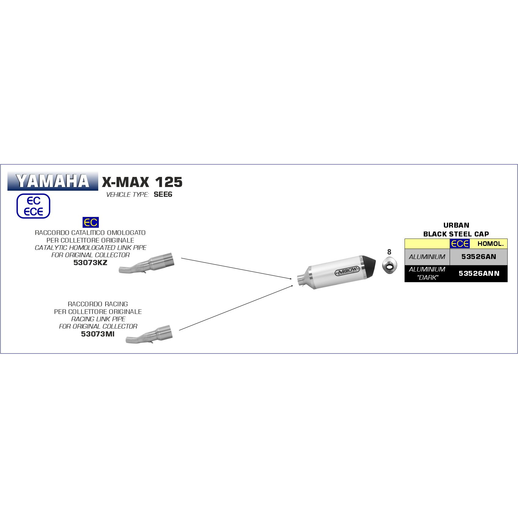 um um dsr 125ex 2018 2019 2020 arrow exhaust (copy)