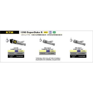 ktm 1290 super duke gt 2017 2018 2019 2020 2021 arrow exhaust (copy)