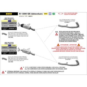 bmw f800gs euro 5 2024 2025 arrow exhaust (copy)
