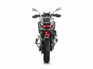 bmw f800gt 2017 2018 akrapovic titanium silencer slip on kit black hexagonal road legal s b8so7 hzaabl (copy)