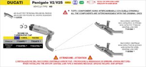ducati panigale v2/v2s 2025 (euro 5+) arrow exhaust