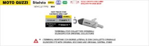 moto guzzi st euro 5+ 2025 arrow exhaust