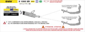 BMW S1000XR 2024 2025 2026 (Euro 5+) Arrow Exhaust