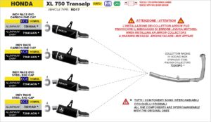 Honda XL750 Transalp 2025 Euro 5+ Arrow Exhaust
