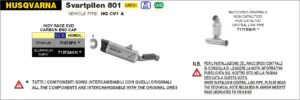 Husqvarna Svartpilen / Vitplilen 401 2020 2021 2022 2023 Arrow Exhaust