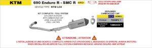 KTM 690 Enduro R 2025 2026 Euro 5+ Arrow Exhaust