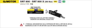 QJ Motor SRT 800 2023 2024 Arrow Exhaust