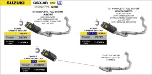Suzuki GSX-8R / GSX-8S Euro 5 2024 2025 Arrow Exhaust