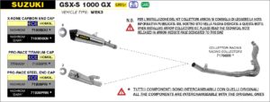 Suzuki GSX-S 1000GX Euro 5 2024 Arrow Exhaust