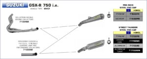 Suzuki GSX-R750 2006 2007 Arrow Exhaust