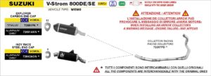 Suzuki V-Strom 800DE/SE 2025 Euro 5+ Arrow Exhaust