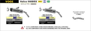 Voge Valico 900DSX Euro 5+ 2024 Arrow Exhaust