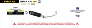 Yamaha Nmax 125 2021 2022 2023 2024 Arrow Exhaust