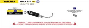 Yamaha Xmax 125 2021 2022 2023 2024 Arrow Exhaust