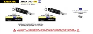 Yamaha Xmax 300 2021 2022 Arrow Exhaust