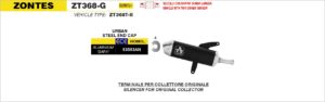zontes zt368 g (euro 5+) 2025 2026 arrow exhaust
