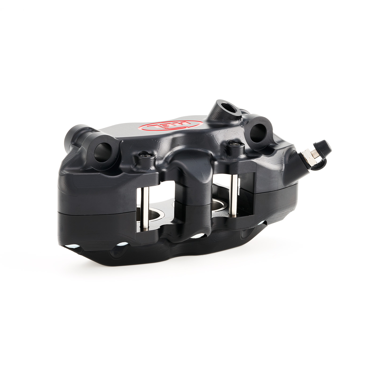 hel v2 100mm solid billet 4 piston front radial brake calipers with flat back