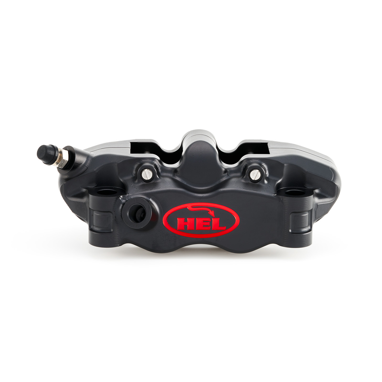 hel v2 100mm solid billet 4 piston front radial brake calipers with flat back