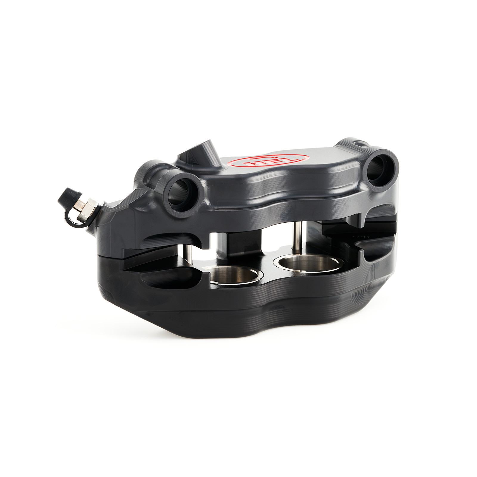 hel v2 100mm solid billet 4 piston front radial brake calipers with flat back