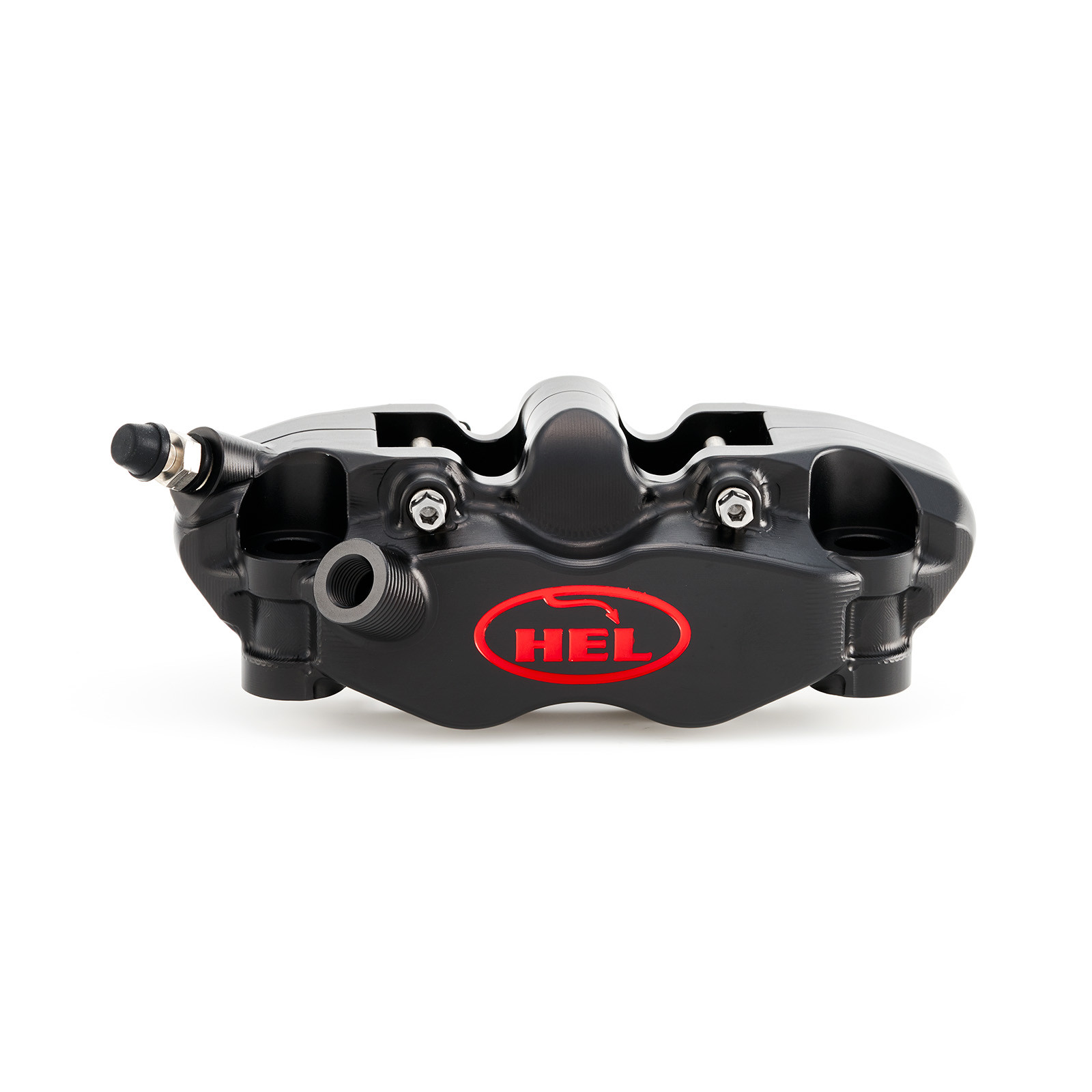 hel v2 108mm solid billet 4 piston front radial brake calipers with finned back