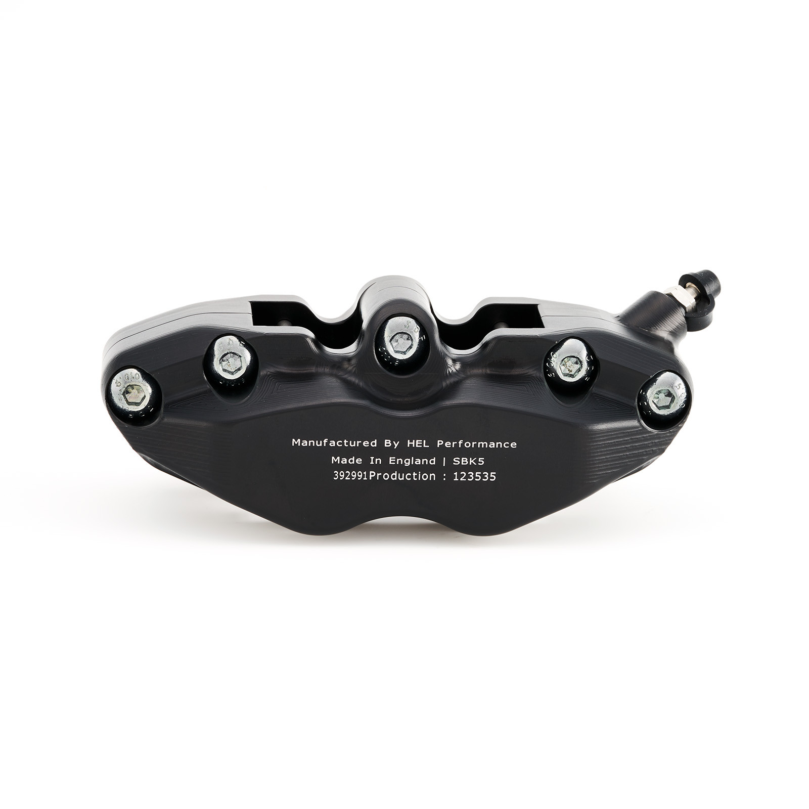 hel v2 108mm solid billet 4 piston front radial brake calipers with flat back