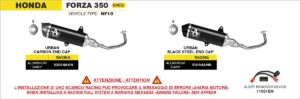 honda forza 350 2025 2026 arrow exhaust