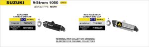 suzuki v strom 1050 2025 2026 arrow exhaust